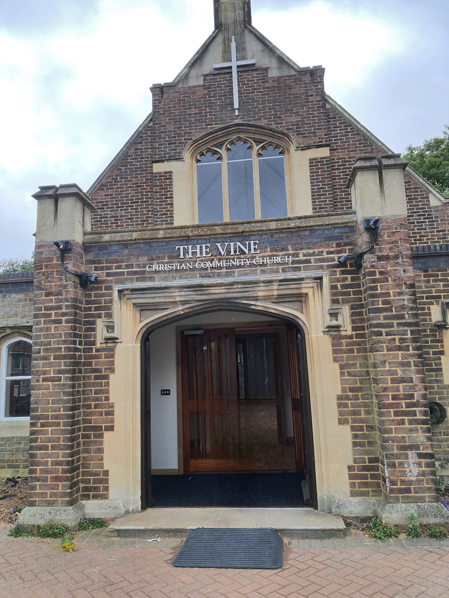 Welcoming visitors at The Vine Church